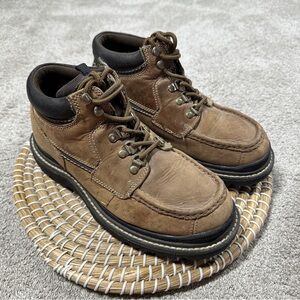 Arizona Jean Company Men’s Lace Up Chukka Ankle Boots Leather in Brown 8